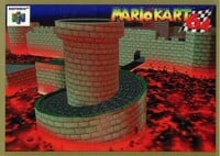 One of the Mario Kart 64 Collectible Trading Cards.