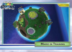 A Super Mario Galaxy trading card