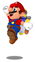 Artwork of Mario jumping in Super Mario Sunshine