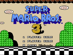 The banner image for Super Mario Bros. 3 on Nintendo Music.