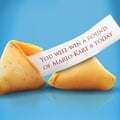 A fortune posted by Nintendo of America on social media, stating that "you will win a round of Mario Kart 8 today"
