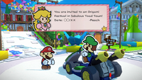 Luigi in Paper Mario: The Origami King