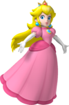 Artwork of Princess Peach for Mario Party 8 (Reused in Super Mario Galaxy and Super Mario Run)