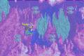 The underwater area, as seen in the Game Boy Advance version