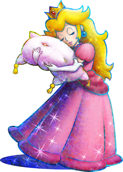 File:Princess Peach Artwork - Mario & Luigi Dream Team.png