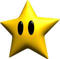 A Power Star in Super Mario 64
