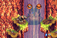 Ellie fights Squirt in Donkey Kong Country 3 for Game Boy Advance.