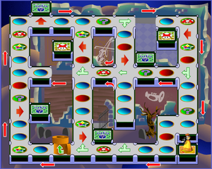 Boo's Game Board in the Mario Party 4 Flash game