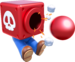 Artwork of Mario with a Cannon Box from Super Mario 3D World.