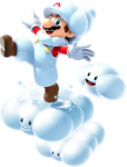 Artwork of Cloud Mario from Super Mario Galaxy 2