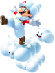 Artwork of Cloud Mario from Super Mario Galaxy 2 (Reused in Super Mario Galaxy + Super Mario Galaxy 2)