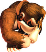 Artwork of Donkey Kong from Donkey Kong Country