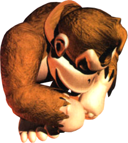 Artwork of Donkey Kong from Donkey Kong Country