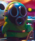 A green Snifit, as seen in The Super Mario Galaxy Movie