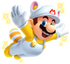 White Raccoon Mario artwork from New Super Mario Bros. 2