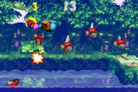 The second Bonus Area of Lightning Lookout in the Game Boy Advance version