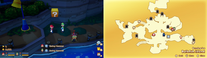 Third block in Bulbfish Island from Mario & Luigi: Brothership