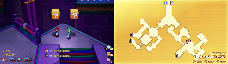 Blocks 17-18 in Fortress Zokket from Mario & Luigi: Brothership