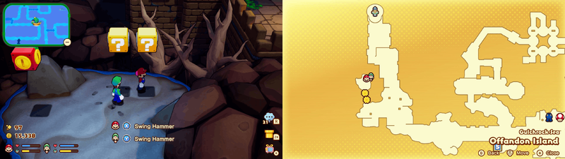 Blocks 13-14 in Offandon Island from Mario & Luigi: Brothership