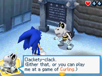 Sonic talking to a Dry Bones