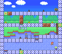 Level 2-3 map in the game Mario & Wario.