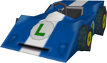 The model of the Streamliner from Mario Kart DS