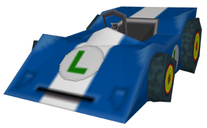 The model of the Streamliner from Mario Kart DS