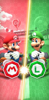 The 2022 Mario vs. Luigi Tour from Mario Kart Tour