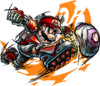 Mario character sticker for the Mario Strikers: Battle League trophy in the Trophy Creator application