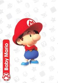 Baby Mario character card from the Super Mario Trading Card Collection