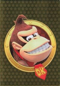 Donkey Kong golden card from the Super Mario Trading Card Collection