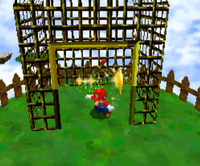 Fall onto the Caged Island from Super Mario 64 DS