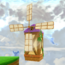In-game screenshot of a windmill in Super Mario Galaxy 2.