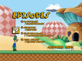 Episodes menu (page one)