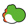 Sprite of Yoshi's stock icon from Super Smash Bros. Ultimate