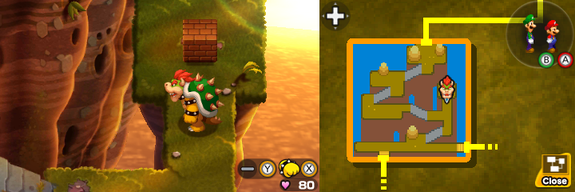 Fifth block in Cavi Cape of Mario & Luigi: Bowser's Inside Story + Bowser Jr.'s Journey.