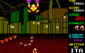 Gameplay of the stage in the Sharp X1 version