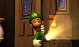 Luigi opening a door.