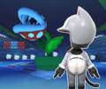 The course icon of the R variant with the Cat Mii Racing Suit