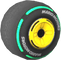 The Slick_BlackYellow02 tires from Mario Kart Tour