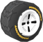 The Std_BlackWhite tires from Mario Kart Tour