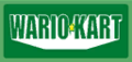 A Wario Kart trackside banner from Mario Kart Wii