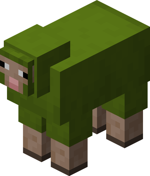 File:Minecraft Sheep Green.png