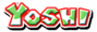 Yoshi's name from Mario Kart Arcade GP 2