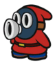 Red Snifit Idle Animation from Paper Mario: Color Splash
