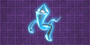 Artwork of a Hider shown with the results of Luigi's Mansion 2 HD Ghost Personality Quiz.