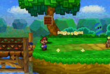 Mario and Goombario on Pleasant Path