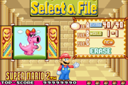 A completed file screen