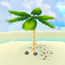 In-game screenshot of a Palm Tree in Super Mario Galaxy 2.