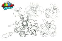 Concept art of Spewart in Super Mario Odyssey.